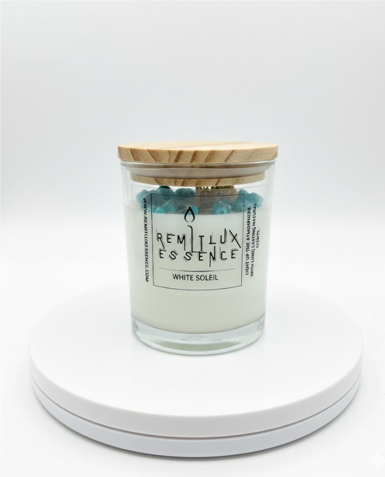 White Soleil Candle
