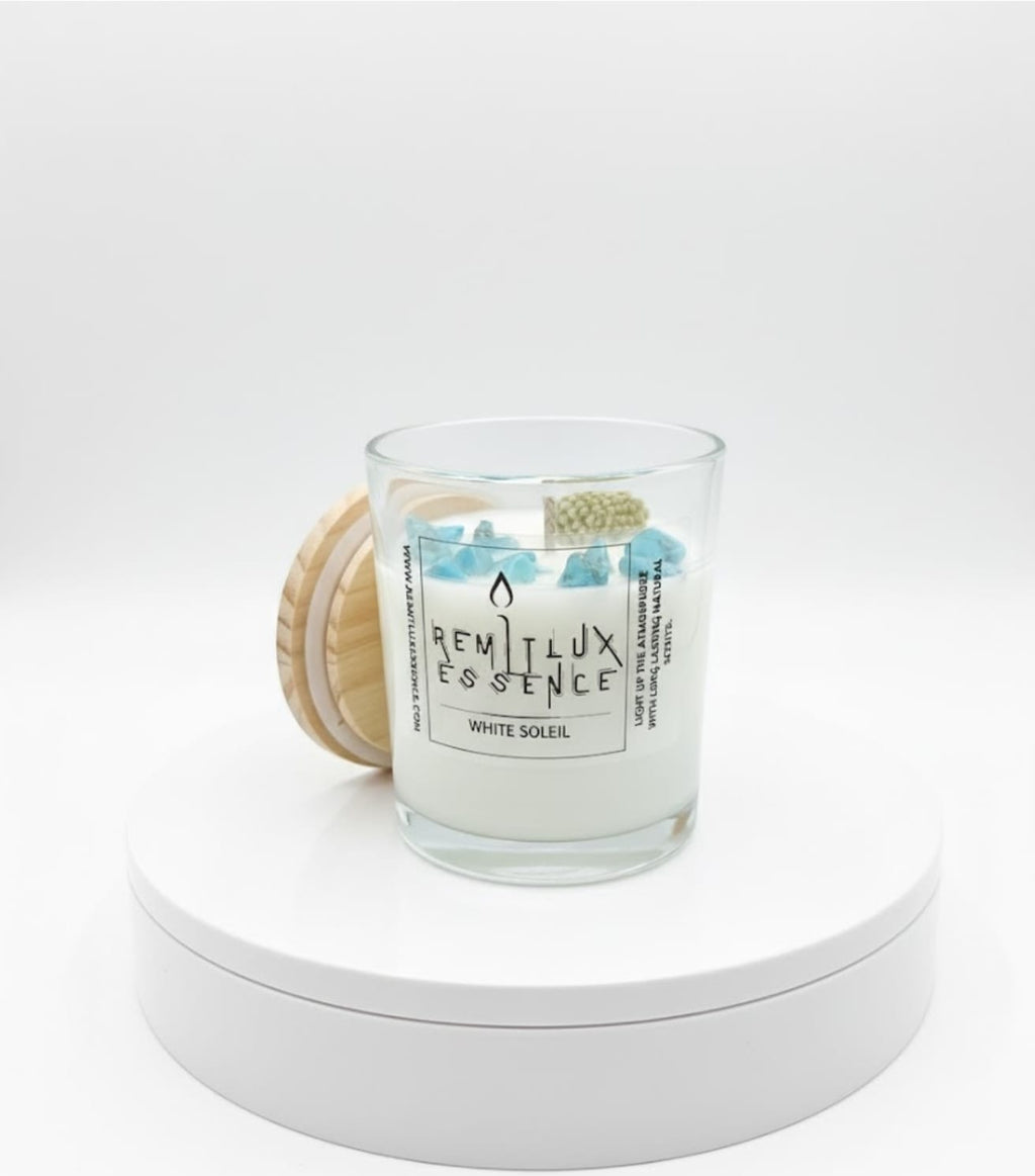 White Soleil Candle